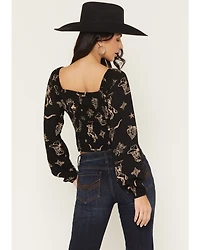 Idyllwind Women's Keystone Conversational Print Long Sleeve Top