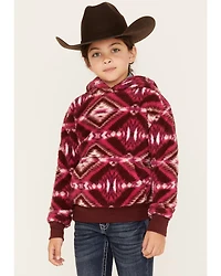 Shyanne Girls' Southwestern Print Fleece Hoodie