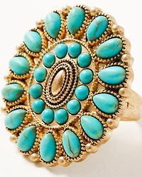 Shyanne Women's Summer Solstice Squash Blossom Ring Set - 5 Piece