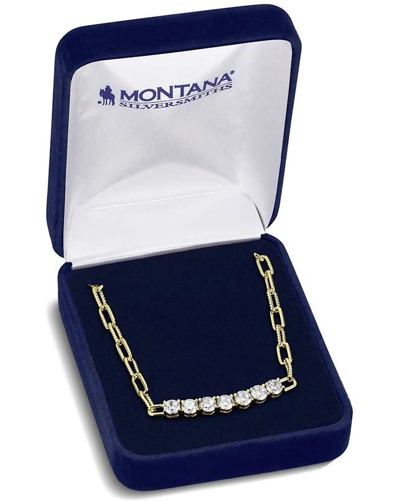 Montana Silversmiths Women's Sapphire Sky Bar Necklace