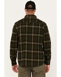 Lucky Brand Workwear Men's Hometown Plaid Print Long Sleeve Button-Down Flannel Shirt