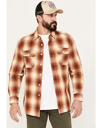 Pendleton Men's Beach Shack Plaid Print Long Sleeve Button-Down Western Shirt