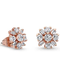 Montana Silversmiths Women's Simply Brilliant Rose Flower Earrings