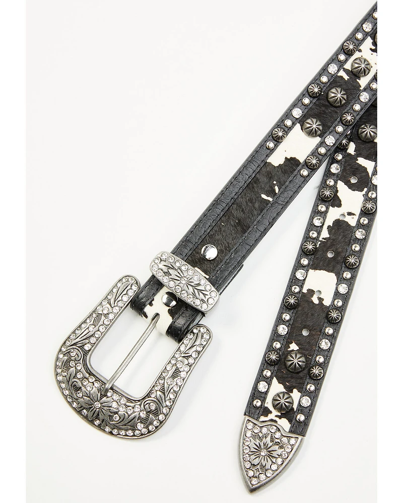 Shyanne Women's Cowhide Underlay Studded Belt