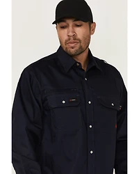 Forge Workwear Men's FR Lightweight Ripstop Vent Long Sleeve Snap Work Shirt