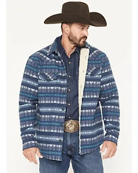 Cody James Men's Benton Sherpa Lined Southwestern Print Flannel Shirt Jacket