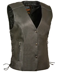 Milwaukee Leather Women's Side Lace Concealed Carry Vest - 3X
