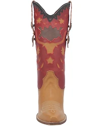 Dingo Women's Love Rocks Leather Underlay Western Boot - Snip Toe