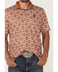RANK 45® Men's Crossfire Southwestern Print Short Sleeve Polo