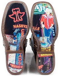 Tin Haul Men's Country Sound Western Boots - Broad Square Toe