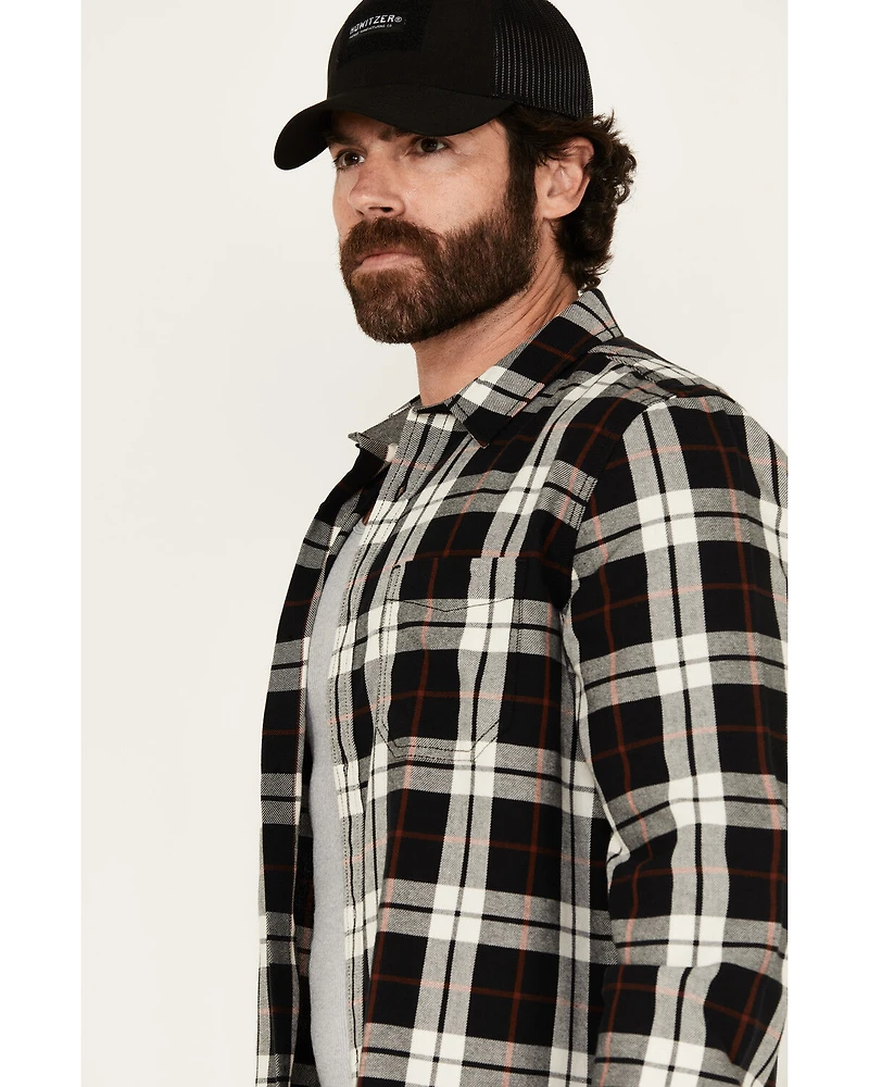 Brothers and Sons Men's Newton Plaid Print Long Sleeve Button-Down Western Shirt