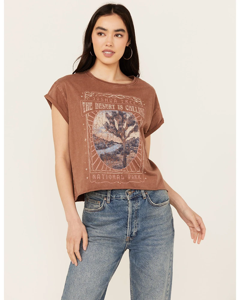 Cleo + Wolf Women's Brittany Joshua Tree Short Sleeve Graphic Tee