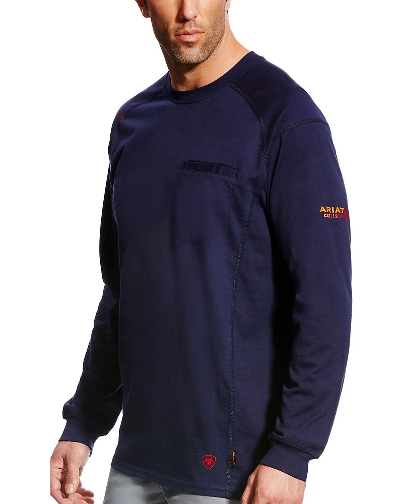 Ariat Men's FR Air Crew Long Sleeve Work Shirt