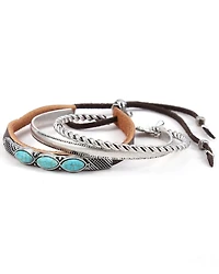 Cowgirl Confetti Women's Rolling Stone Cuff Bracelet Set - 3 Piece