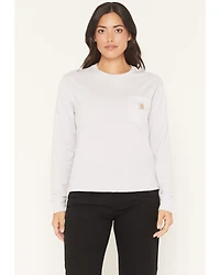 Carhartt Women's TENCEL™ Fiber Series Loose Fit Long Sleeve Crewneck Pocket T-Shirt