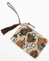Shyanne Women's Beaded Cactus Clutch