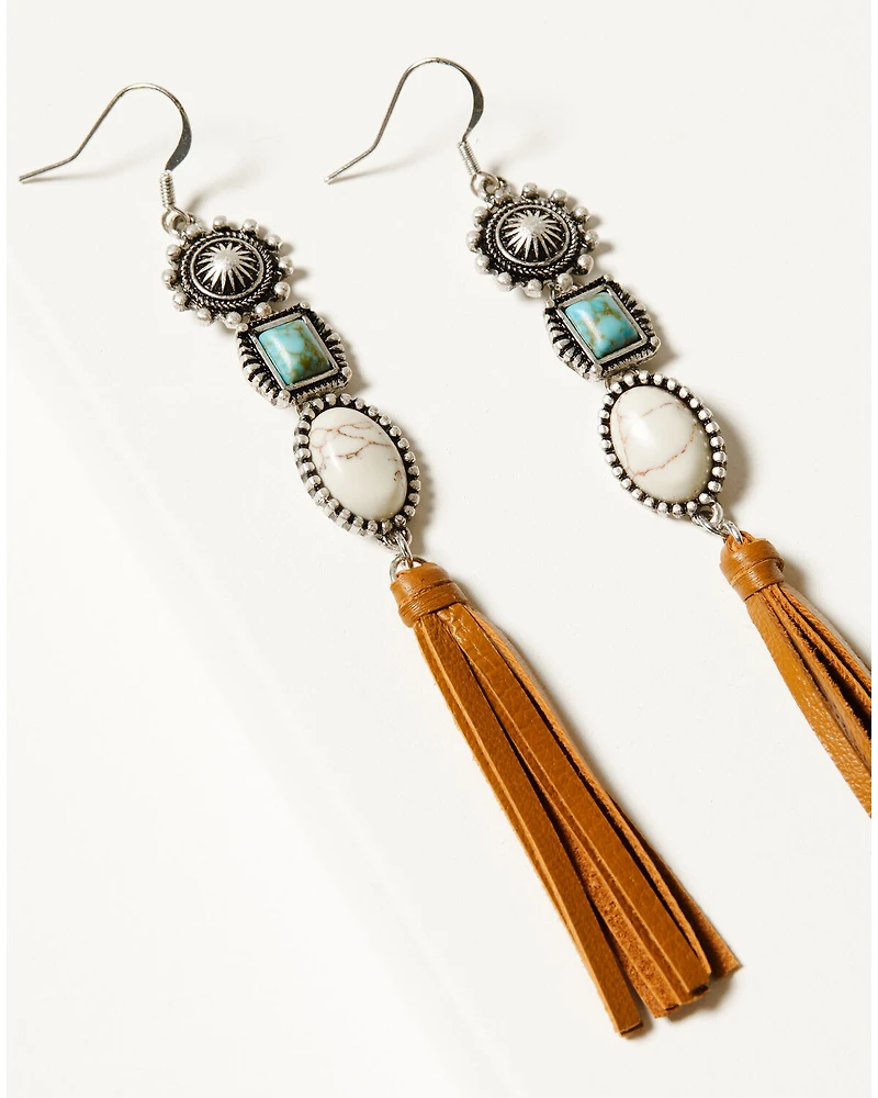 Idyllwind Women's Arlington Multi-Stone Fringe Earrings