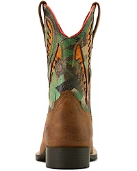Ariat Boys' Quickdraw VentTek Camo Western Boots - Broad Square Toe