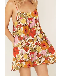 Show Me Your Mumu Women's Oasis Floral Print Mini Dress