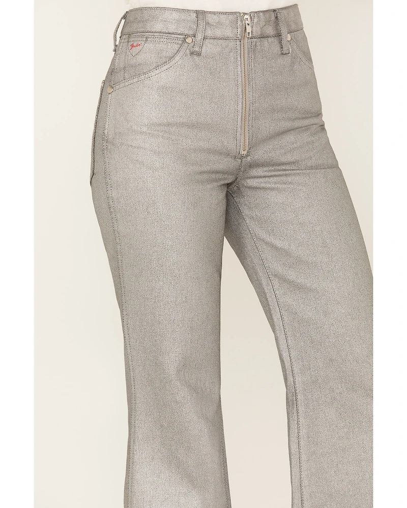 Wrangler X Fender Women's Metallic Wanderer Flare Jeans