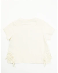 Shyanne Toddler Girls' Good Times Run Wild Short Sleeve Fringe Graphic Tee