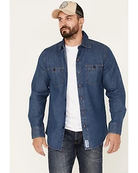 Resistol Men's Aspen Denim Long Sleeve Button Down Shirt