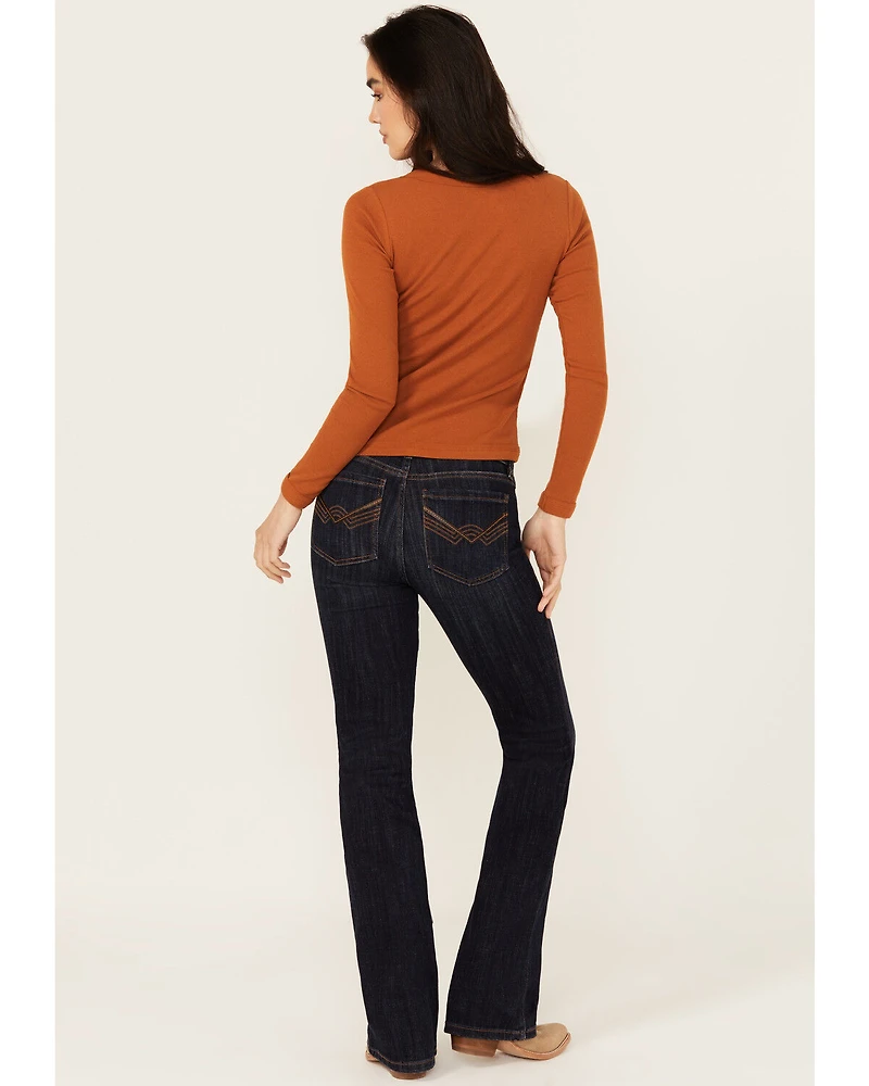 Idyllwind Women's Rebel Mid Rise Bootcut Stretch Denim Jeans