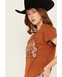 Shyanne Women's Open Road V Neck Graphic Tee