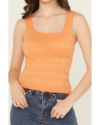 Rock & Roll Denim Women's Floral Jacquard Tank Top