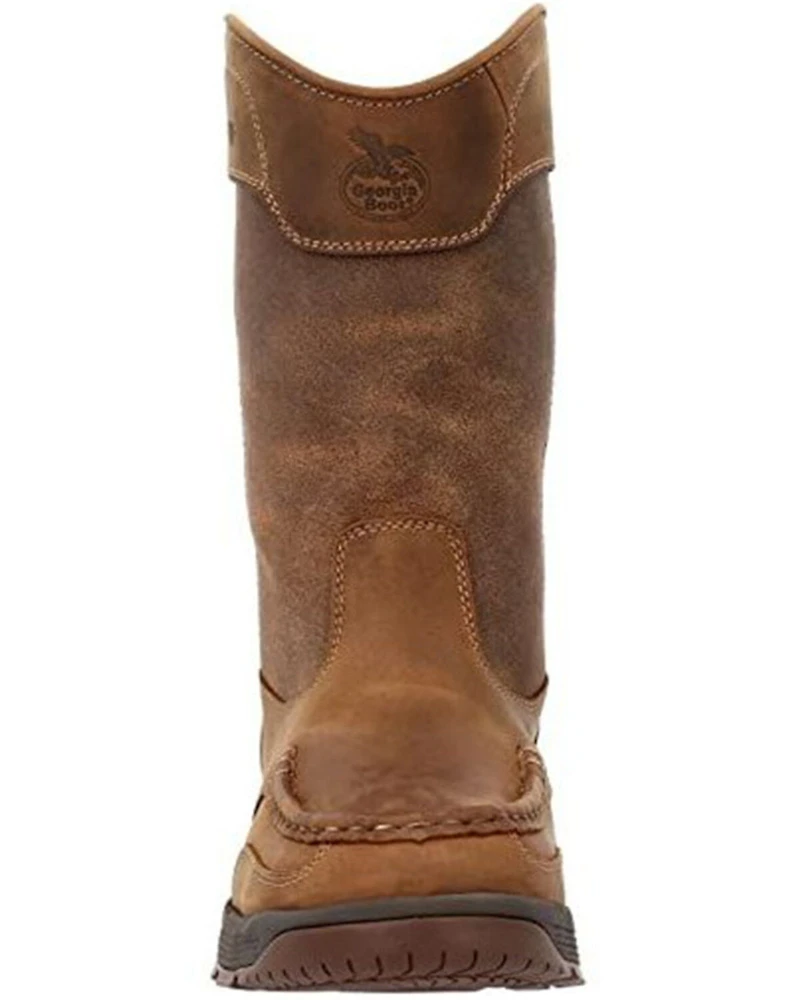 Georgia Boot Men's Athens Superlyte Waterproof Wellington Pull On Western Boots - Alloy Toe
