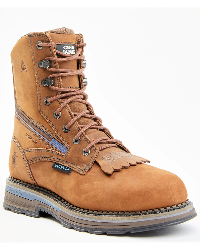 Cody James Men's Disrupter Lacer Waterproof Work Boots - Composite Toe