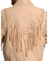 Liberty Wear Men's Fringed Leather Jacket