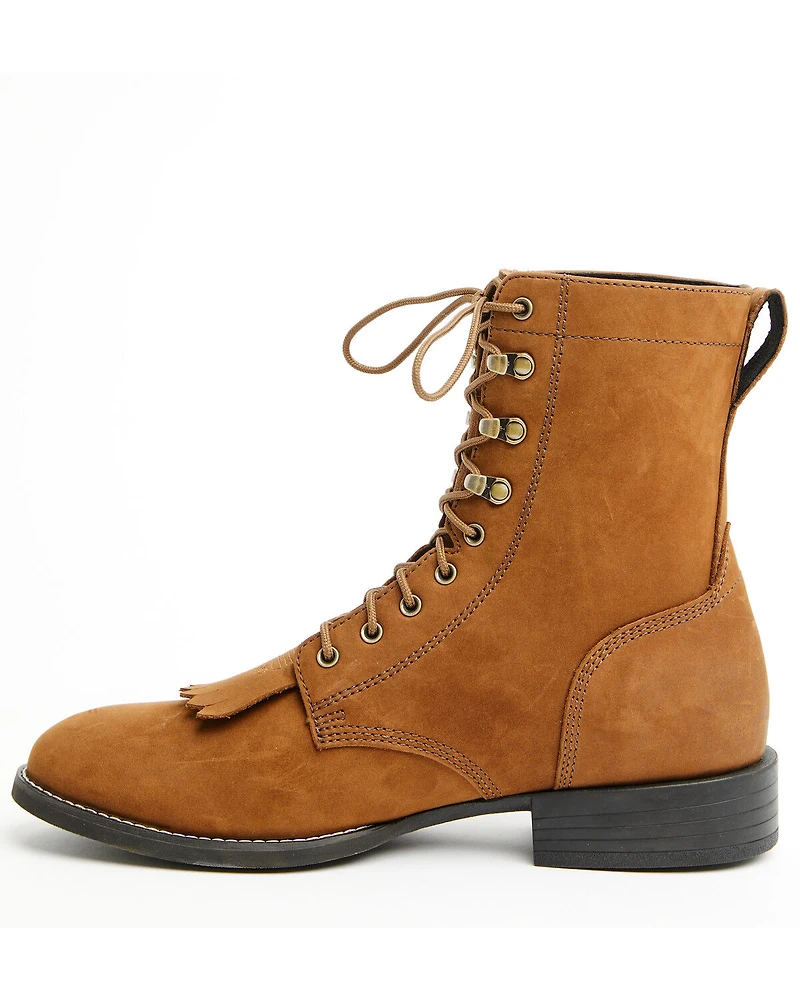 Cody James Men's Highland Distressed Lace-Up Boots - Round Toe