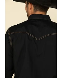 Wrangler Retro Premium Men's Solid Long Sleeve Western Shirt