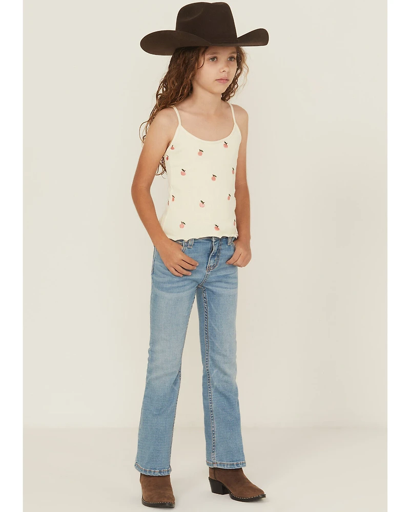 Shyanne Little Girls' Light Wash Shayla Bootcut Stretch Denim Riding Jeans