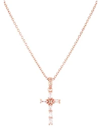 Montana Silversmiths Women's Entwined Rose Gold Brilliant Cross Necklace