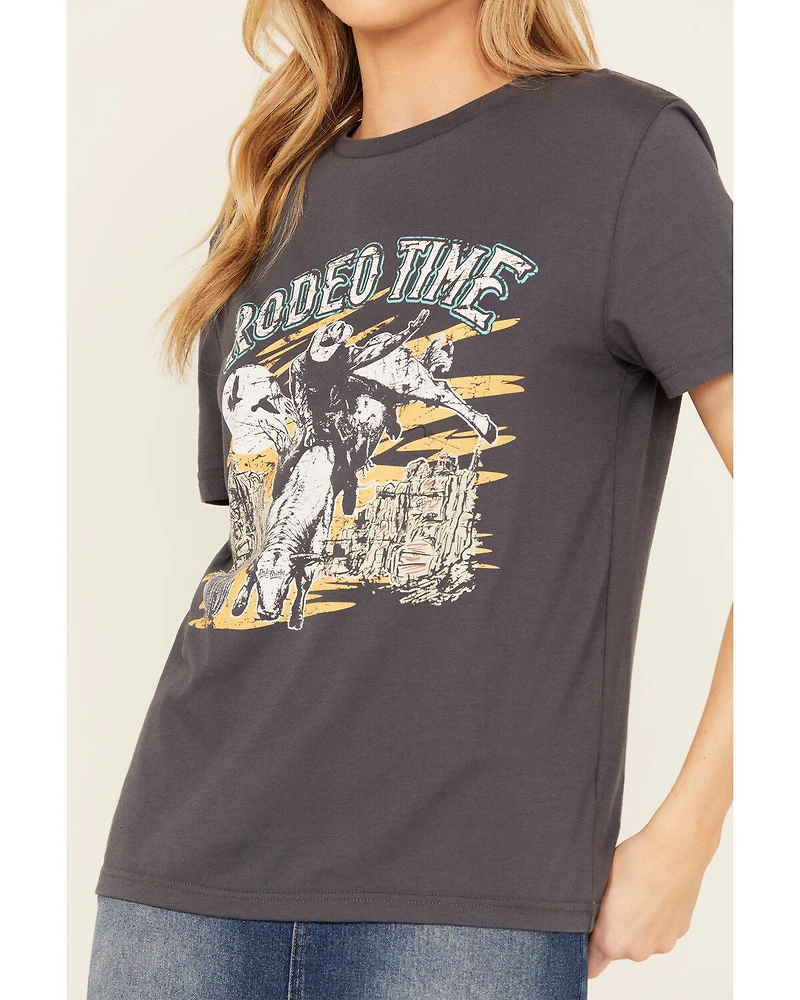 Rock & Roll Denim Women's Dale Brisby Rodeo Time Short Sleeve Graphic Tee