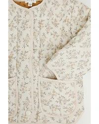 Yura Toddler Girls' Floral Print Quilted Jacket