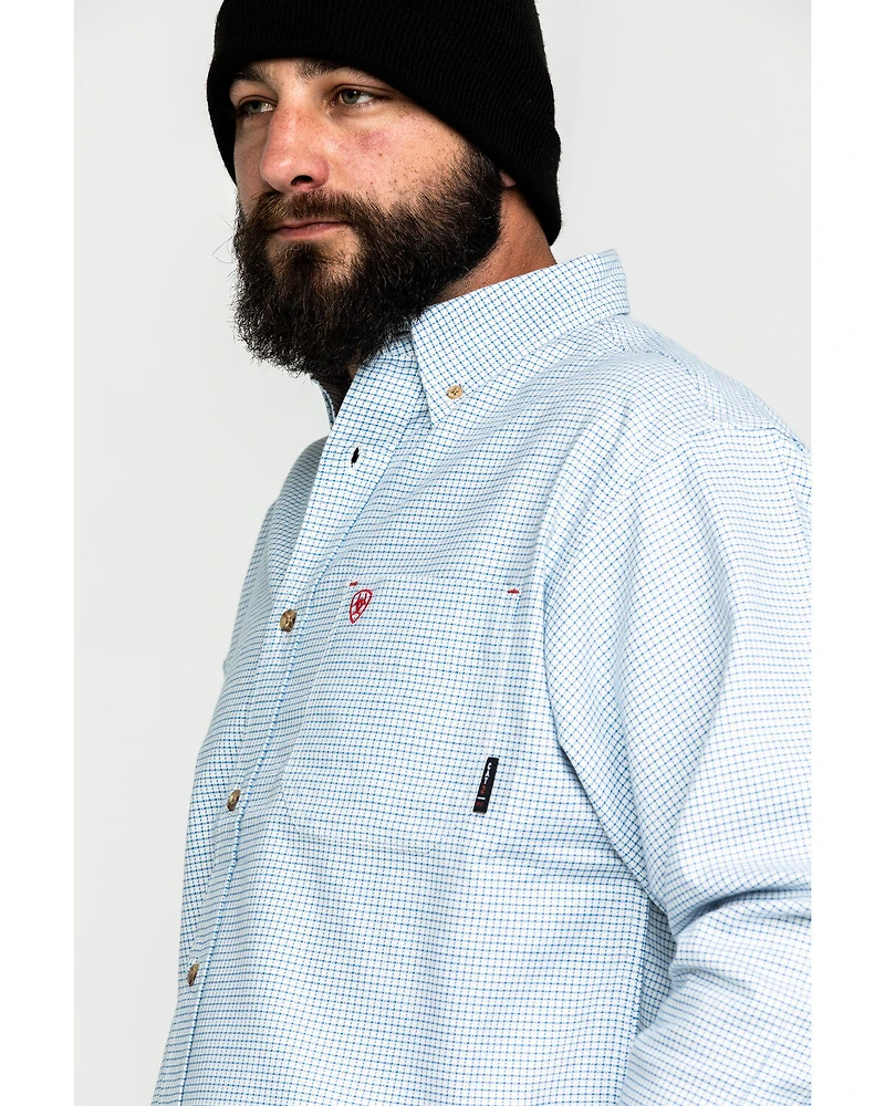 Ariat Men's FR Solid Durastretch Long Sleeve Work Shirt - Big