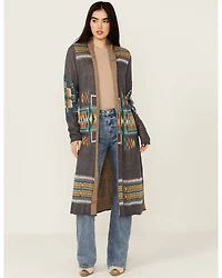 Rock & Roll Denim Women's Southwestern Print Duster Cardigan