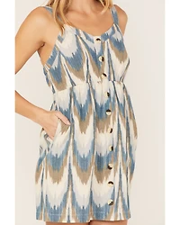 Shyanne Women's Southwestern Print Button-Front Mini Dress