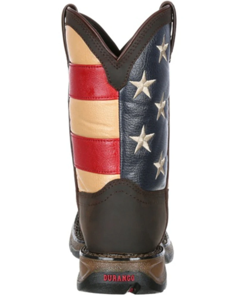 Durango Boys' Americana Western Boots - Broad Square Toe