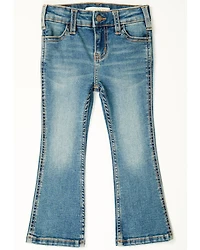 Shyanne Toddler Girls' Shayla Bootcut Embroidery Stretch Denim Jeans