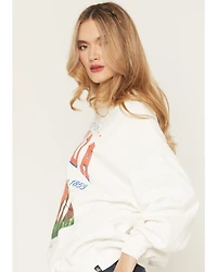 Gameday Women's Florida Gators Helmet Embroidered Graphic Crewneck