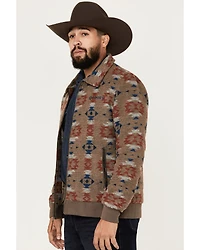 Hooey Men's Southwestern Print Bomber Jacket