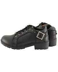 Milwaukee Leather Women's Lace-Up Motorcycle Shoes - Round Toe