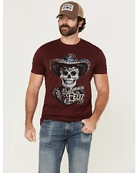 Moonshine Spirit Men's Boracho Feliz Mariachi Short Sleeve Graphic T-Shirt