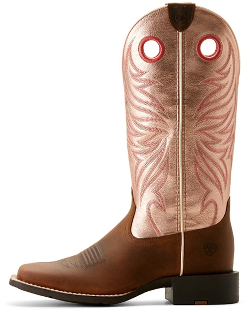 Ariat Women's Round Up Ryder Western Boots - Broad Square Toe