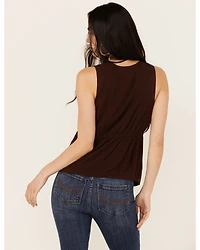 Idyllwind Women's Spruce Criss Cross Front Embellished Tank