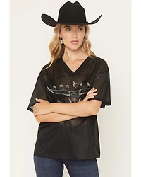 Youth Revolt Women's Steerhead Short Sleeve Graphic Jersey Shirt